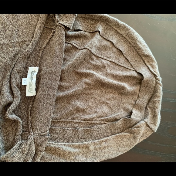 TSE fine linen knit Hoodie tank top - Picture 5 of 7